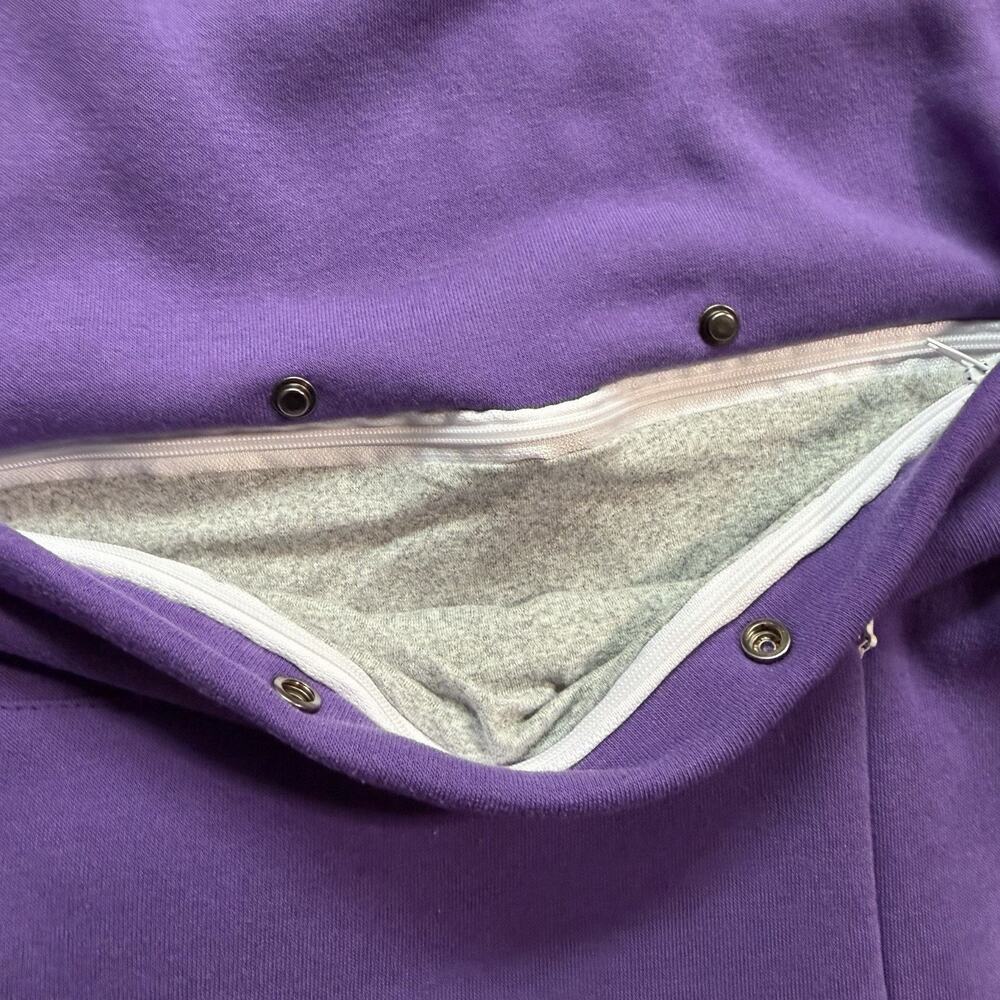 Unisex Hoodie Kangaroo Pouch Sweatshirt Cat/Dog Carrier Purple New No Tag - Picture 3 of 5